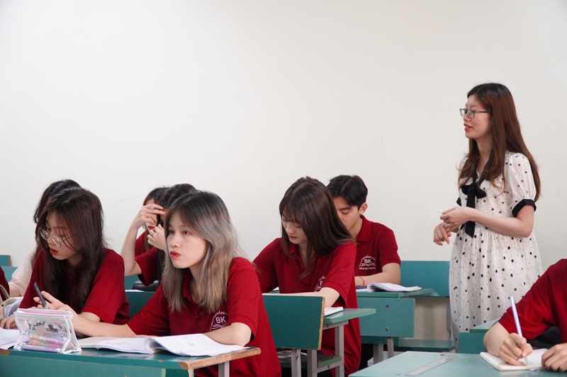 Lớp học ngành tiếng Hàn Quốc tại trường Cao đẳng Bách Khoa