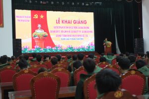 Khai giảng môn học GDQP-AN diễn ra tại tại Trung tâm Giáo dục Quốc phòng – An ninh, Trường Quân sự Bộ tư lệnh Thủ đô Hà Nội